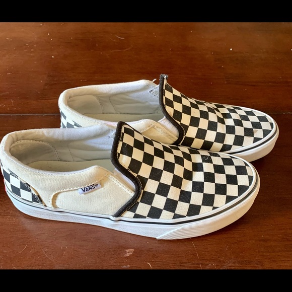 checkered vans poshmark